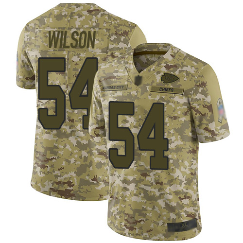 Men Kansas City Chiefs #54 Wilson Damien Limited Camo 2018 Salute to Service Nike NFL Jersey->kansas city chiefs->NFL Jersey